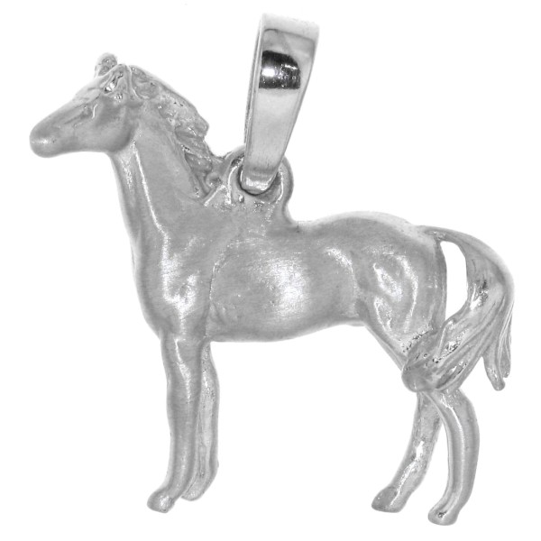 Pferd Horse Ross echt Silber massiv Schmuck Anhänger