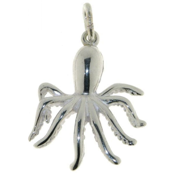 Anhänger Oktopus Krake Tintenfisch echt Silber