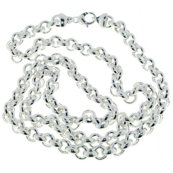 Erbskette lang 10 mm stark 925/- Sterlingsilber