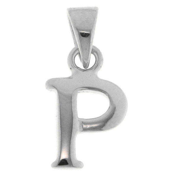 Anhänger Buchstabe P massiv echt Silber - Alphabet von A bis Z
