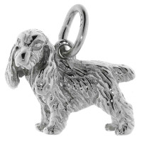 Cocker Spaniel Kettenanhänger massiv Silber Cocker Spaniel Kettenanhänger massiv Silber