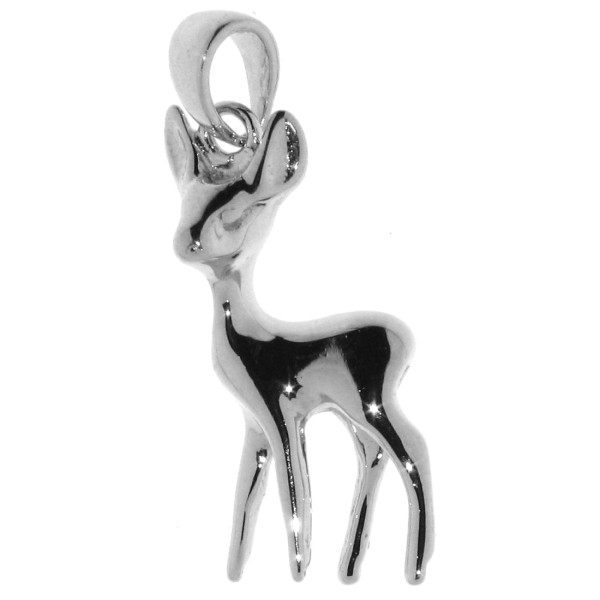 Anhänger Reh Bambi Tier massiv echt Silber