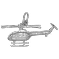 Helikopter Hubschrauber Schmuck Ketten-Anhänger massiv Silber 925/- Helikopter Hubschrauber Schmuck Ketten-Anhänger massiv Silber 925/-