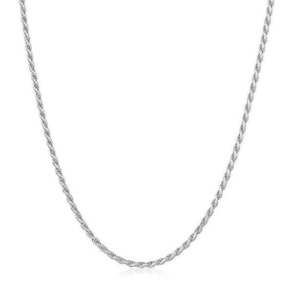Collierkette Kordelkette - Rope chain - kräftig 2,8 mm stark massiv echt Silber