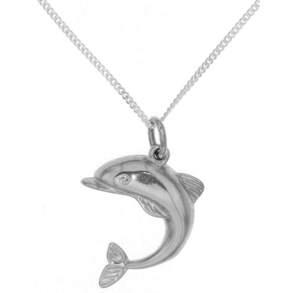 Anhänger Delphin Delfin komplett mit Kette echt Silber - Sonderpreis