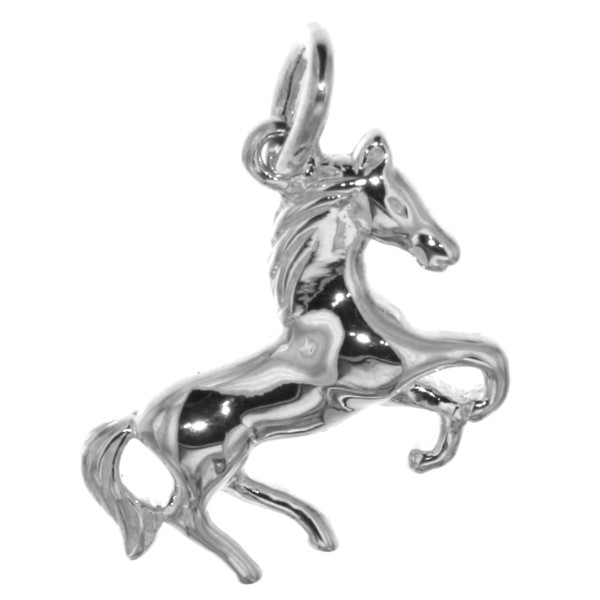 Pferd Pony massiv Silber 925/- Schmuck Anhänger Reiterschmuck Pferdeschmuck