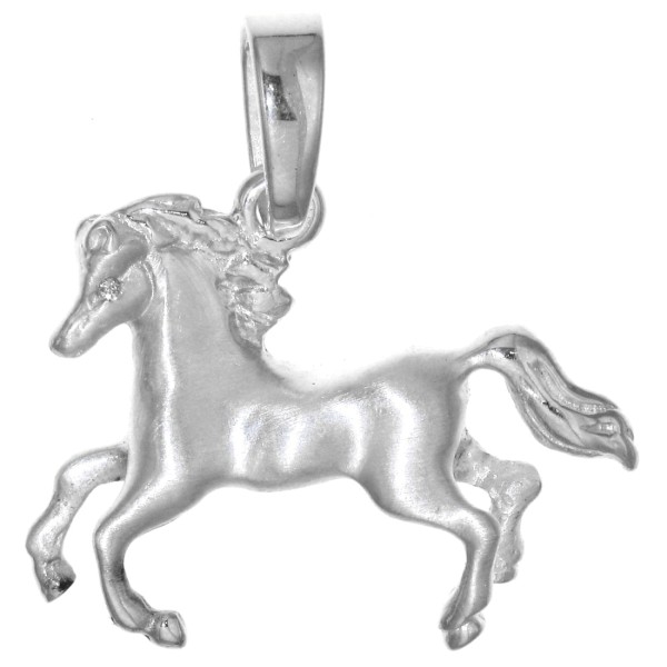 Pferd Pferdchen massiv Silber Schmuck Anhänger