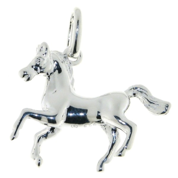 Pferd massiv Silber Schmuck Anhänger Pony