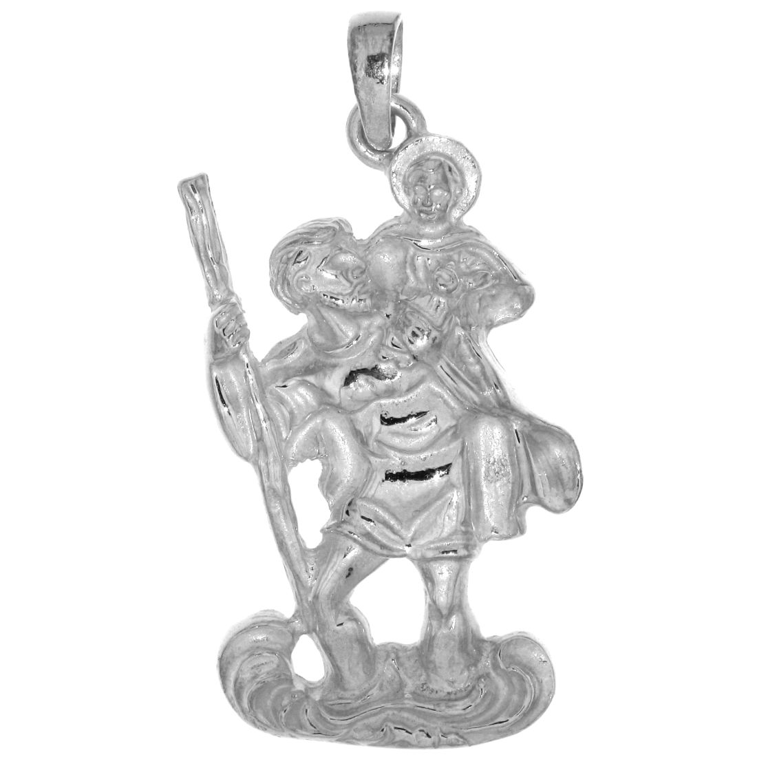Christophorus Schmuck-Anhänger Religionssymbol Schmuck massiv Silber